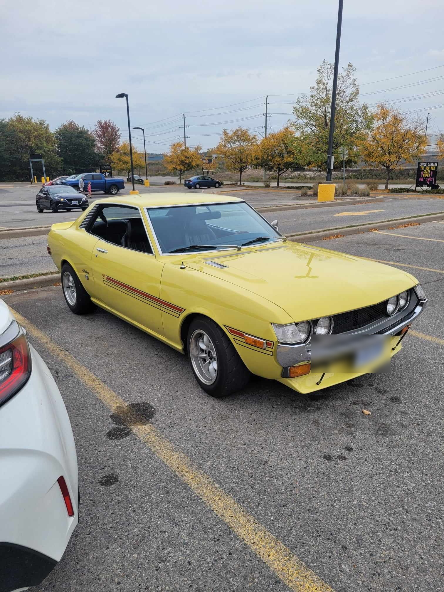 Finished yellow Toyota Celica ST