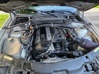 Clean, serviced BMW engine bay